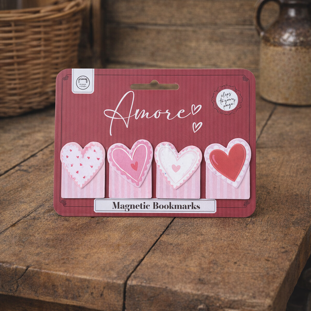 Magnetická záložka do knihy  - Amore Heart