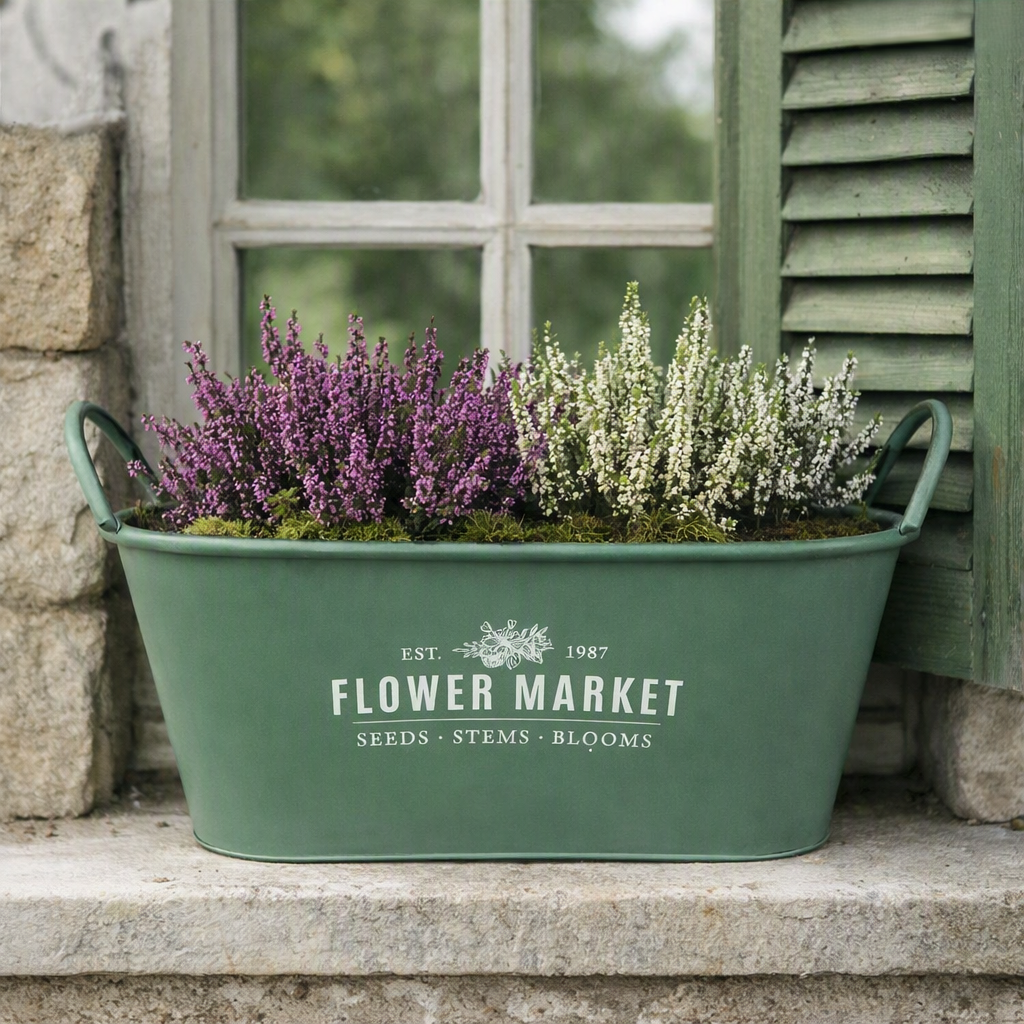 Kovový kvetináč Flower Market, vzor3