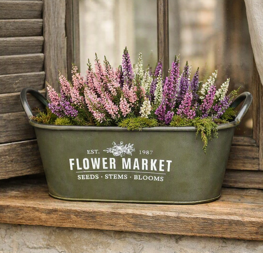 Kovový kvetináč Flower Market, vzor4