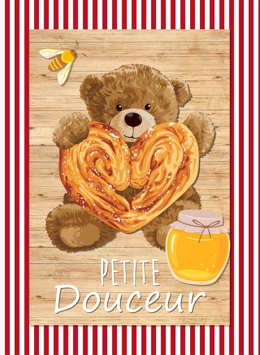Bavlnená kuchynská utierka Little bear, vzor 1