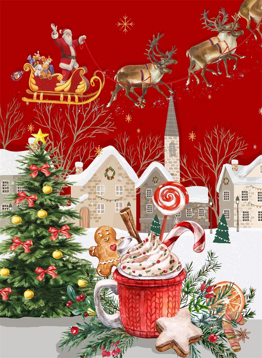 Vianočná utierka na riad Sweet Christmas time, vzor 1