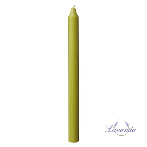 Sviečka Rustic -  farba olivová