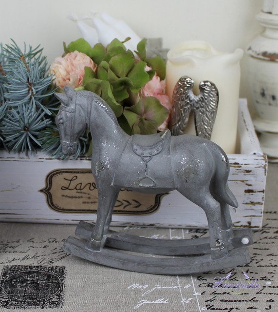 Hojdací koník Vintage Grey