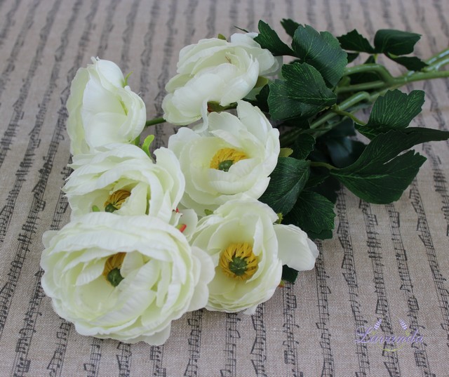 Iskerník biely, umelý kvet
