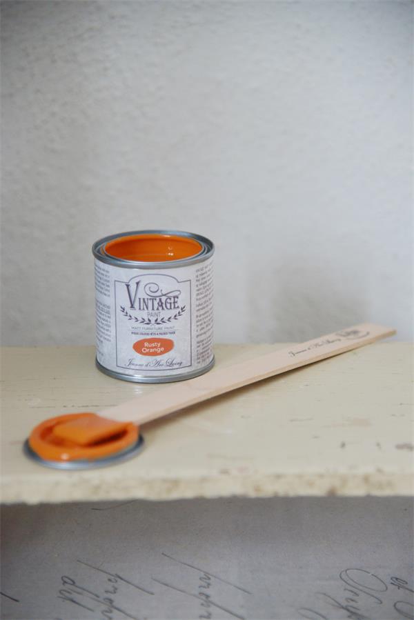 Vintage farba Jeanne d'Arc Living - Rusty Orange (hrdzavo oranžová), 100 ml