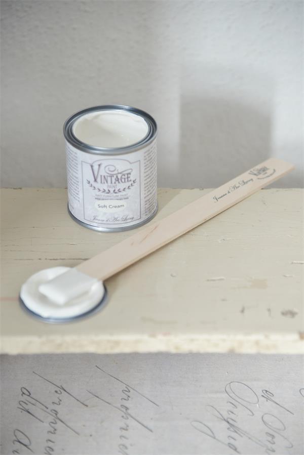 Vintage farba Jeanne d'Arc Living - Soft Cream (biela), 100 ml