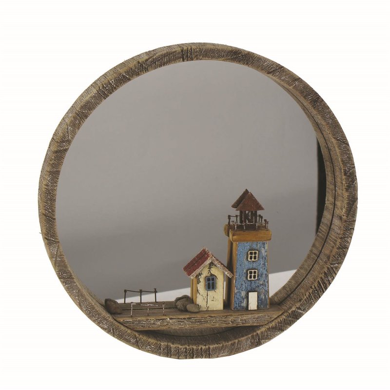 Zrkadlo Vintage Domčeky, kruhové